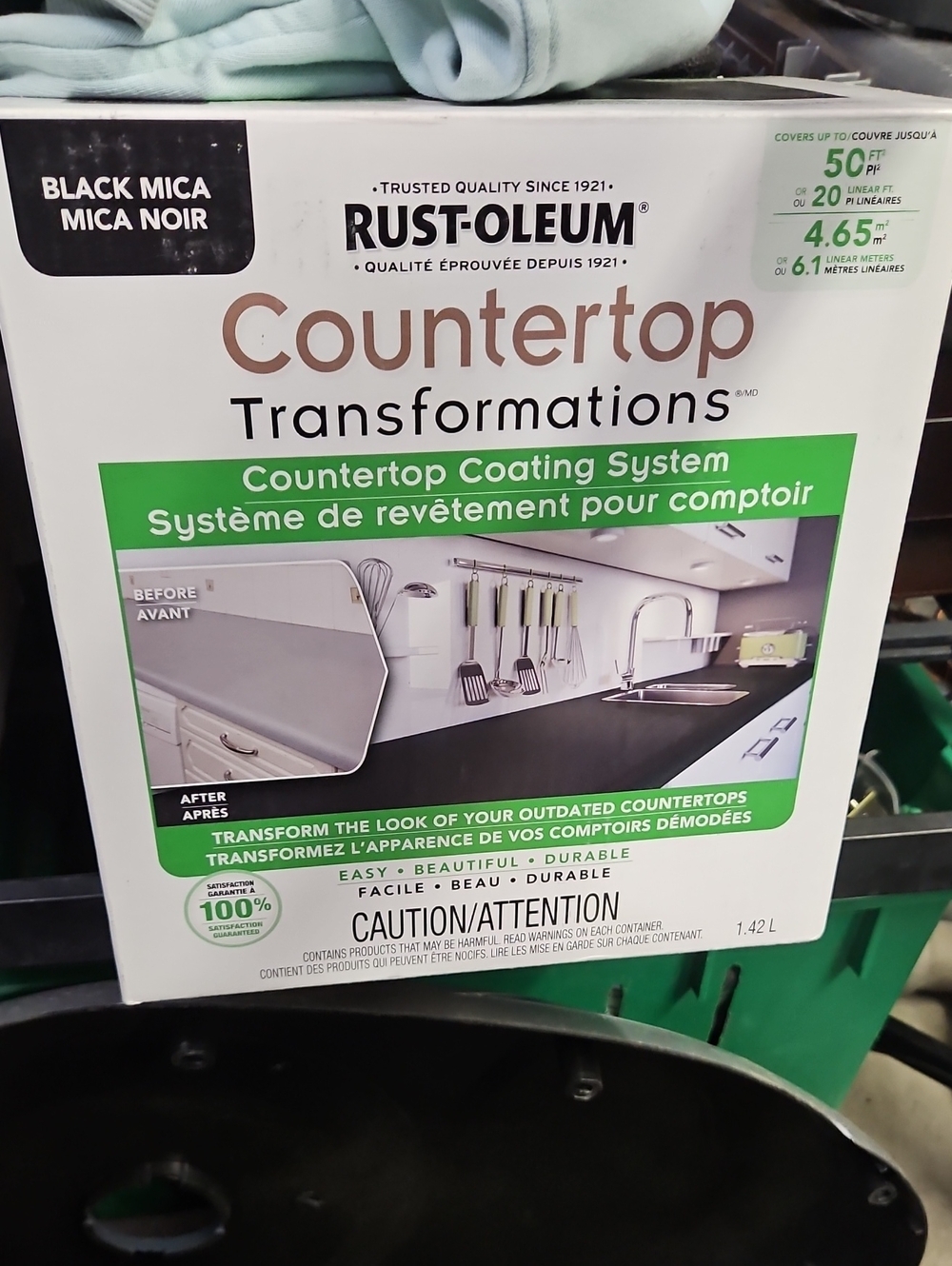 Countertop Transformations Countertop Coating System - Black Mica